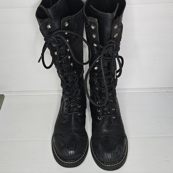 John Fluevog Bertman Tall Derby Boots Discontinued | 7th Heaven Collection 7.5 - Picture 4 of 16